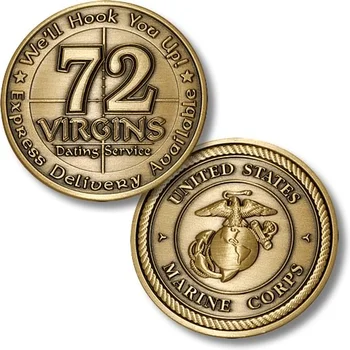 Монета вызова 72 девственниц морской пехоты США