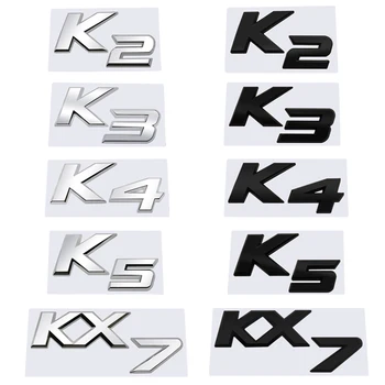 Стайлинг Автомобиля Металлический Багажник Автомобиля Буквы Наклейки Наклейка Для Kia K2 K3 K4 K5 KX7 Значок Эмблема Наклейки